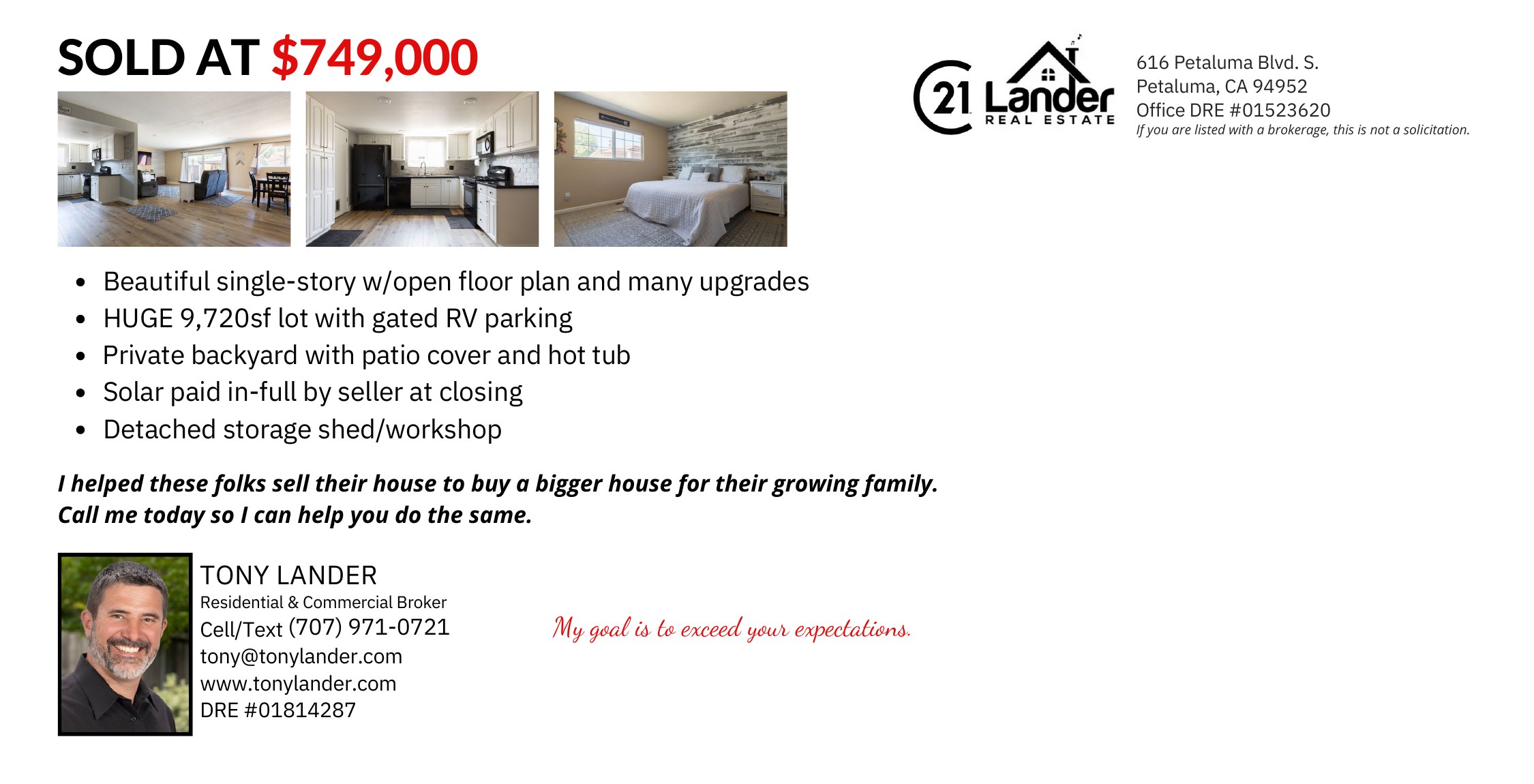 5469 Country Club - Sold at $749,000