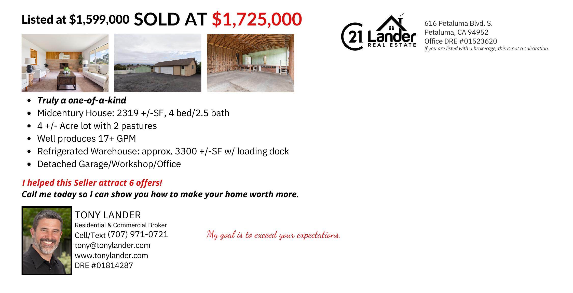 Ely Road North - Sold at $1,725,000