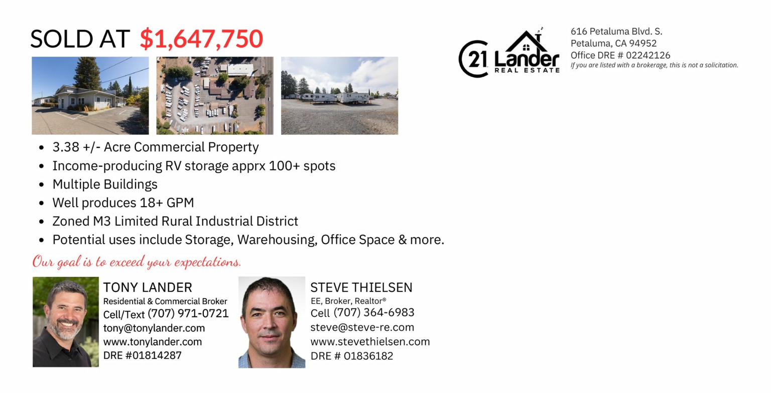 3177 Guerneville Road - Sold at $1,647,750