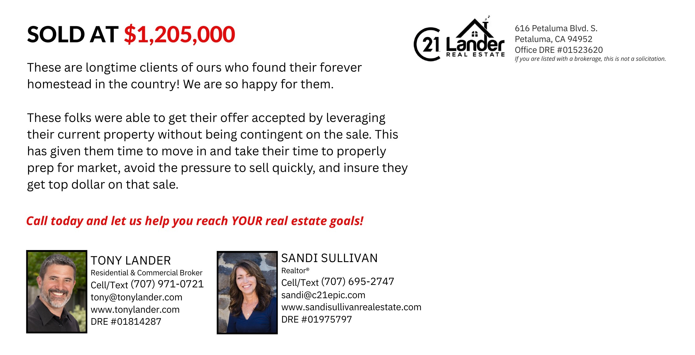 5301-5303 Hutchinson Road - Sold at $1,205,000