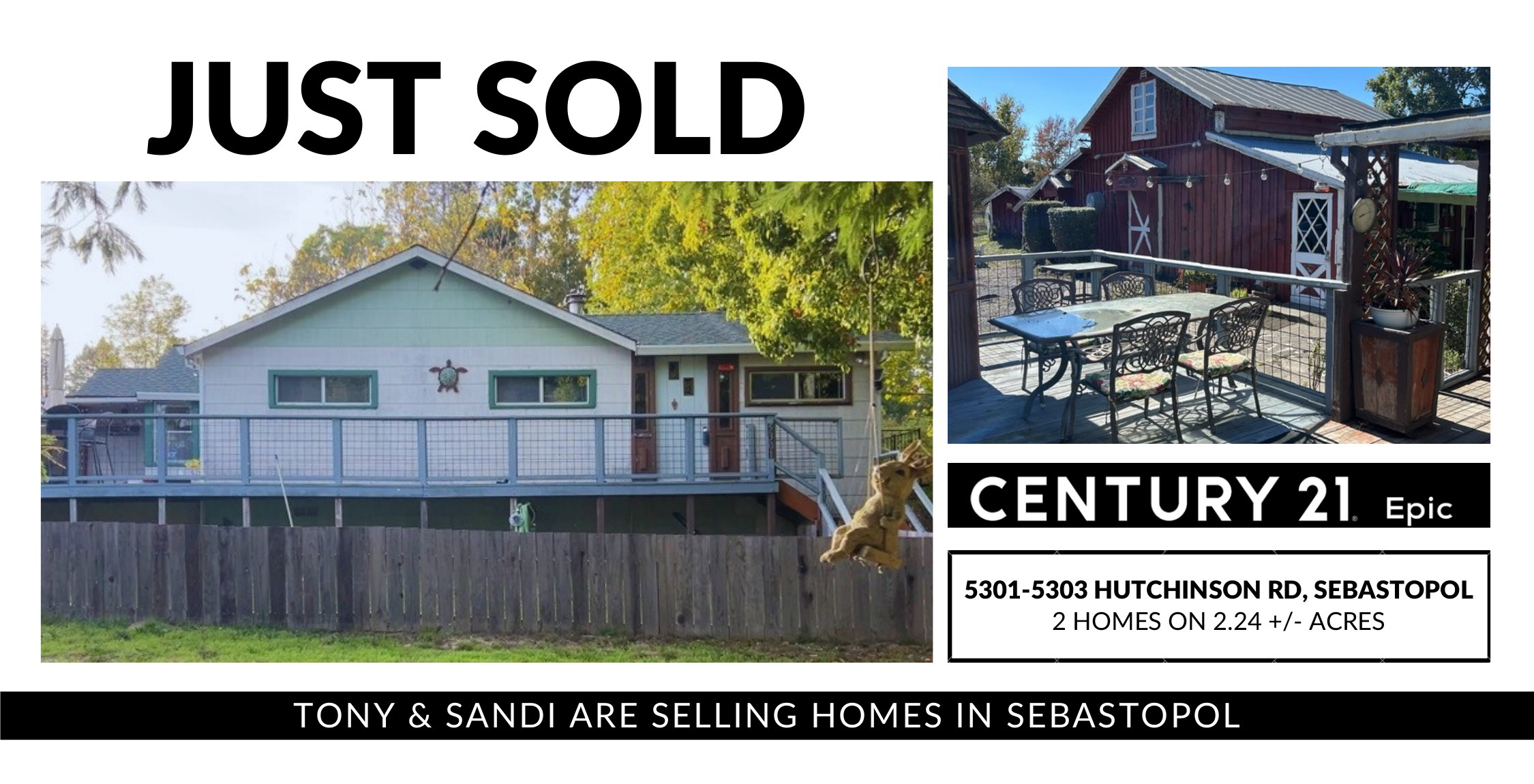 5301-5303 Hutchinson Road - Just Sold