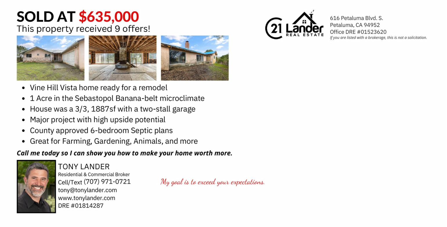 2560 Lewis Drive - Sold at $635,000