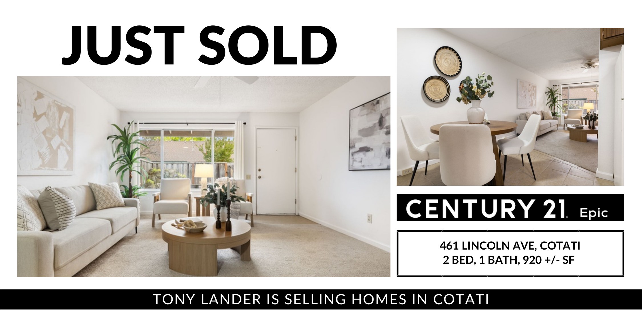 461 Lincoln Ave, Cotati - Just Sold